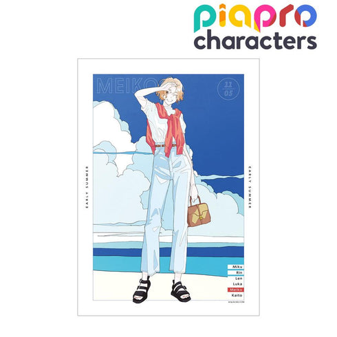 『ピアプロキャラクターズ』描き下ろしイラスト MEIKO 初夏のお出かけver. Art by かとうれい A3マット加工ポスター【202603再販】