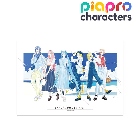 《Piapro Characters》全新绘制插画 合集 初夏出游版 Art by 加藤玲 A3哑光处理海报