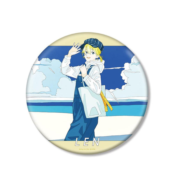 『ピアプロキャラクターズ』描き下ろしイラスト 鏡音レン 初夏のお出かけver. Art by かとうれい BIG缶バッジ【202603再販】