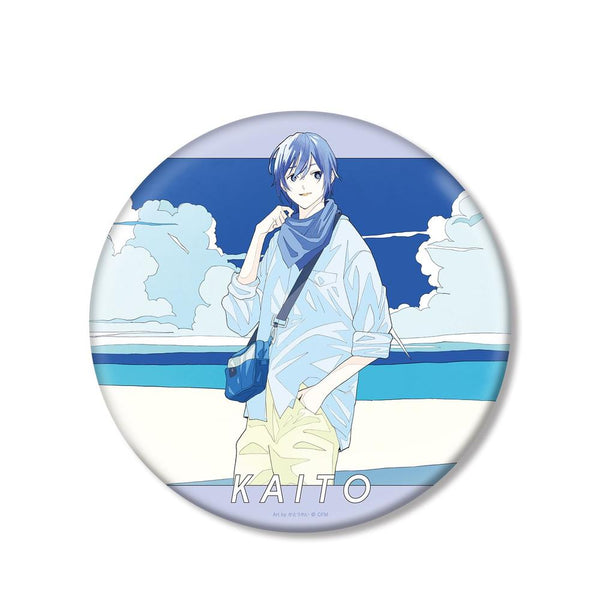 『ピアプロキャラクターズ』描き下ろしイラスト KAITO 初夏のお出かけver. Art by かとうれい BIG缶バッジ【202603再販】