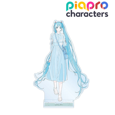 『ピアプロキャラクターズ』描き下ろしイラスト 初音ミク 初夏のお出かけver. Art by かとうれい BIGアクリルスタンド
