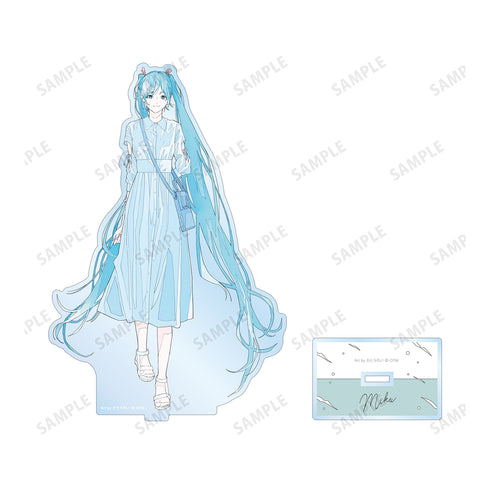 『ピアプロキャラクターズ』描き下ろしイラスト 初音ミク 初夏のお出かけver. Art by かとうれい BIGアクリルスタンド
