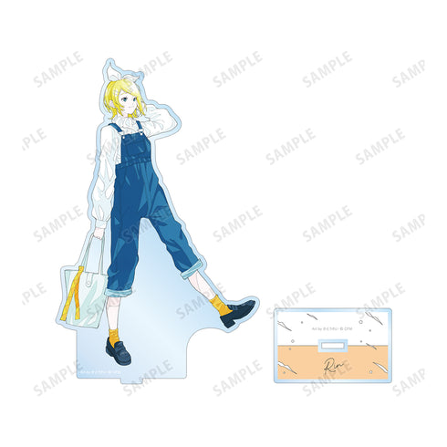『ピアプロキャラクターズ』描き下ろしイラスト 鏡音リン 初夏のお出かけver. Art by かとうれい BIGアクリルスタンド