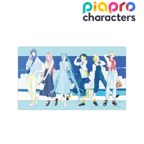 『ピアプロキャラクターズ』描き下ろしイラスト 集合 初夏のお出かけver. Art by かとうれい プレイマット