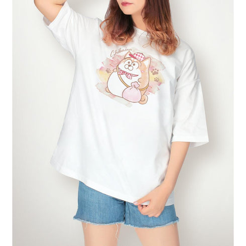 『松犬』しばいぬ Ani-Art aqua label BIGシルエットTシャツユニセックス【202503再販】