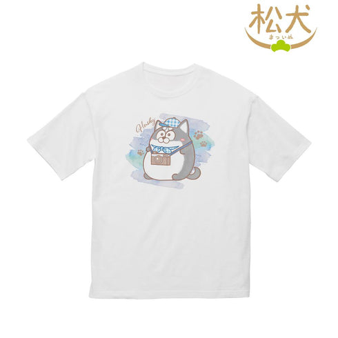 『松犬』ハスキー Ani-Art aqua label BIGシルエットTシャツユニセックス【202503再販】