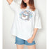 『松犬』ハスキー Ani-Art aqua label BIGシルエットTシャツユニセックス【202503再販】