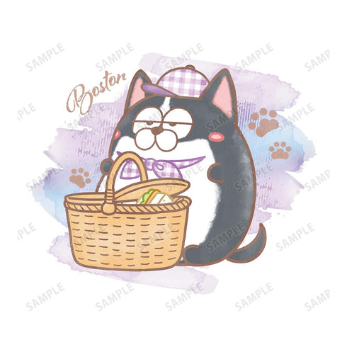 『松犬』ボストン Ani-Art aqua label BIGシルエットTシャツユニセックス【202503再販】