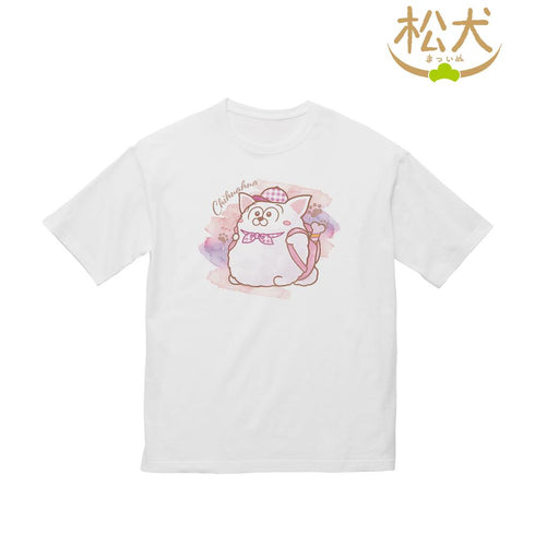 『松犬』チワワ Ani-Art aqua label BIGシルエットTシャツユニセックス【202503再販】