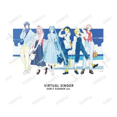 『ピアプロキャラクターズ』描き下ろしイラスト 集合 初夏のお出かけver. Art by かとうれい Tシャツメンズ【202603再販】