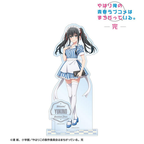 《我的青春戀愛喜劇果然有問題。完》全新繪製插圖 雪之下雪乃 美式餐廳版 附配件大型亞克力立牌【202605再版】