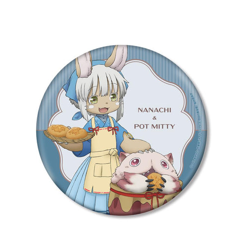 『メイドインアビス 烈日の黄金郷』描き下ろしイラスト 兎座ナナチ 第5弾 ナナチ&壺ミーティ BIG缶バッジ【202512再販】