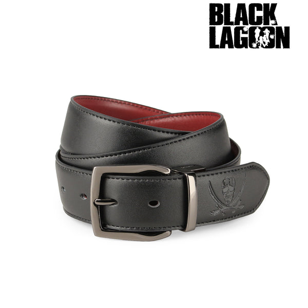"BLACK LAGOON" Leather Reversible Belt