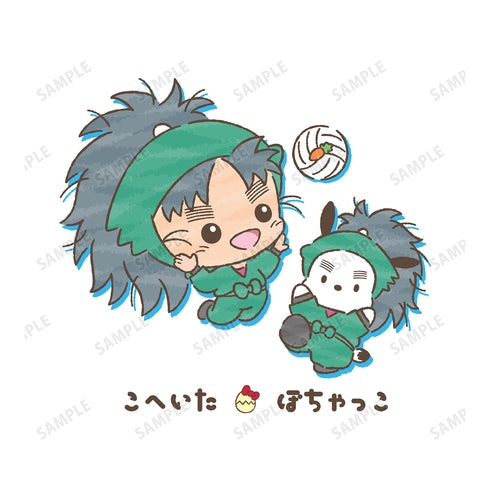 『忍たま乱太郎×サンリオキャラクターズ』七松⼩平太×ポチャッコ パーカー