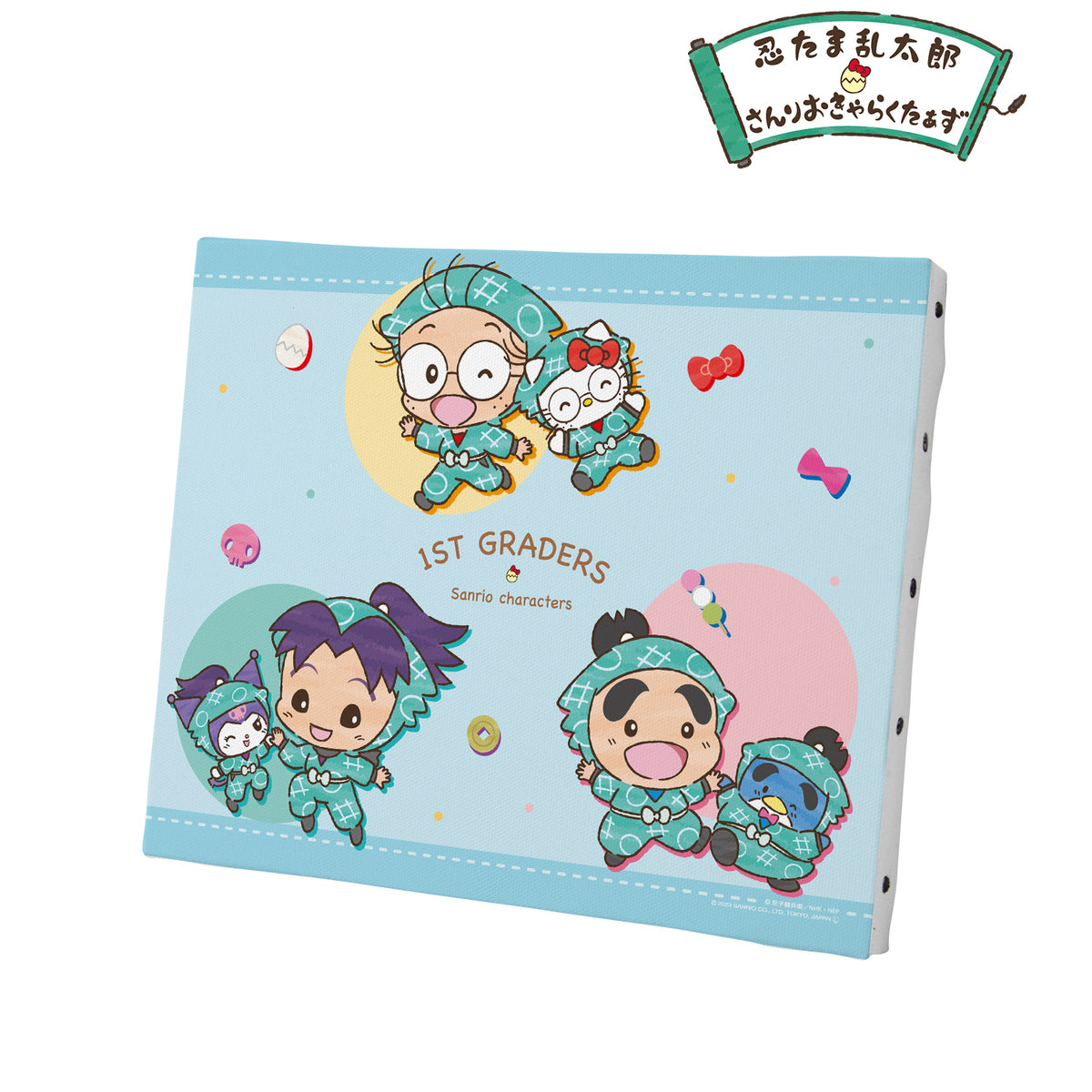 忍たま乱太郎 サンリオ 六年生 キャンバスボード ★おまけ付き★ 忍たま乱太郎×サンリオキャラクターズ - 描き起こしイラスト 六