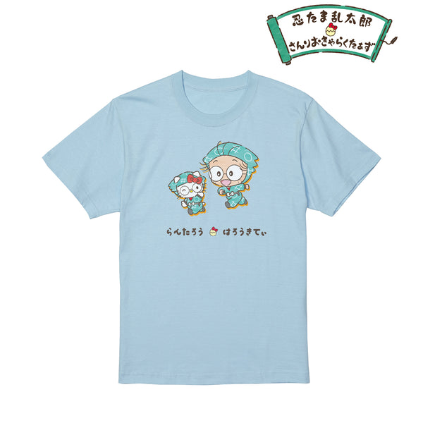 『忍たま乱太郎×サンリオキャラクターズ』猪名寺乱太郎×ハローキティ Tシャツ(メンズ/レディース)