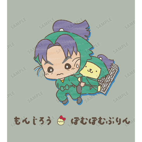 『忍たま乱太郎×サンリオキャラクターズ』潮江⽂次郎×ポムポムプリン Tシャツ(メンズ/レディース)