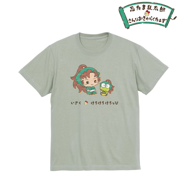 『忍たま乱太郎×サンリオキャラクターズ』善法寺伊作×けろけろけろっぴ Tシャツ (メンズ/レディース)