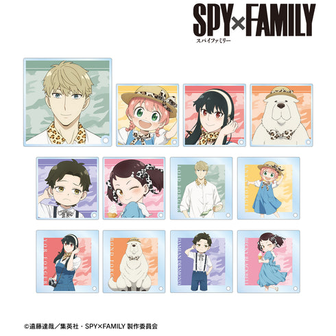 『SPY×FAMILY』東武動物公園コラボ 描き下ろしイラスト アニマル柄ver. トレーディングアクリルスタンドパネル BOX