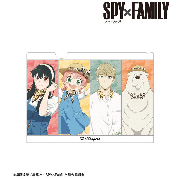 『SPY×FAMILY』東武動物公園コラボ 描き下ろしイラスト フォージャー家 アニマル柄 ver. クリアファイル