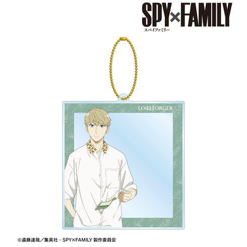 『SPY×FAMILY』東武動物公園コラボ 描き下ろしイラスト ロイド‧フォージャー アニマル柄ver. フォトフレーム風BIGアクリルキーホルダー