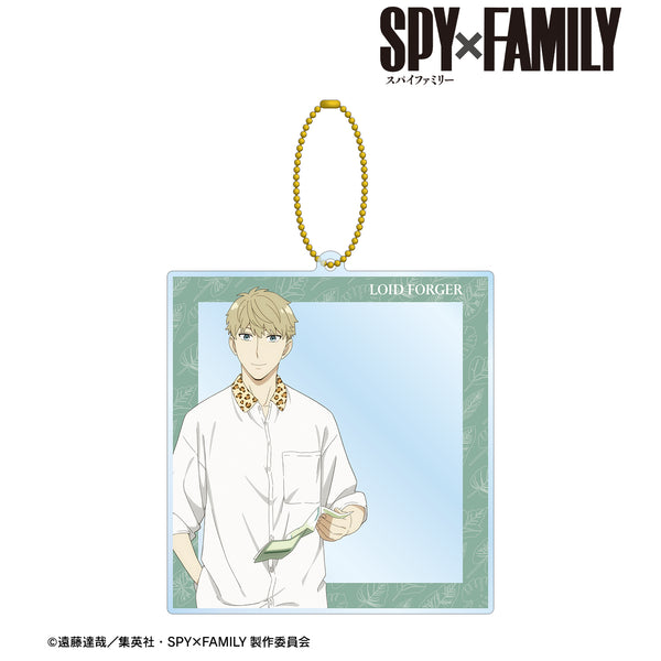 『SPY×FAMILY』東武動物公園コラボ 描き下ろしイラスト ロイド‧フォージャー アニマル柄ver. フォトフレーム風BIGアクリルキーホルダー