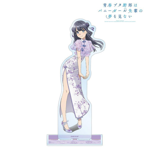 《青春豬男不會做兔女郎學姊的夢》全新繪製插圖 牧之原翔子 旗袍版 BIG壓克力立牌【202604再版】
