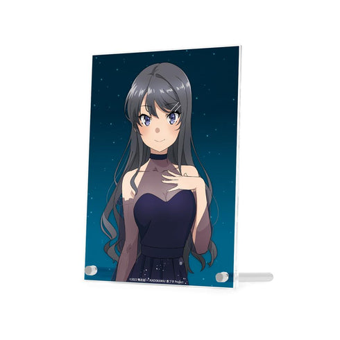 『青春ブタ野郎はおでかけシスターの夢を見ない』描き下ろしイラスト 桜島麻衣 星空ドレスver. A5アクリルパネル【202503再販】