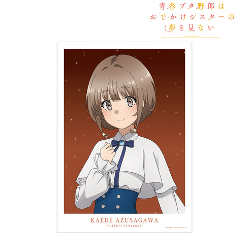 《青春豬男不會做出門姐妹的夢》全新繪製插圖 梓川花楓 星空禮服版 A3 霧面加工海報