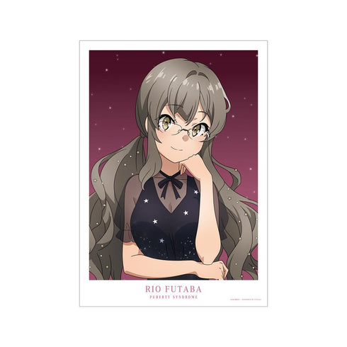 『青春ブタ野郎はおでかけシスターの夢を見ない』描き下ろしイラスト 双葉理央 星空ドレスver. A3マット加工ポスター【202503再販】