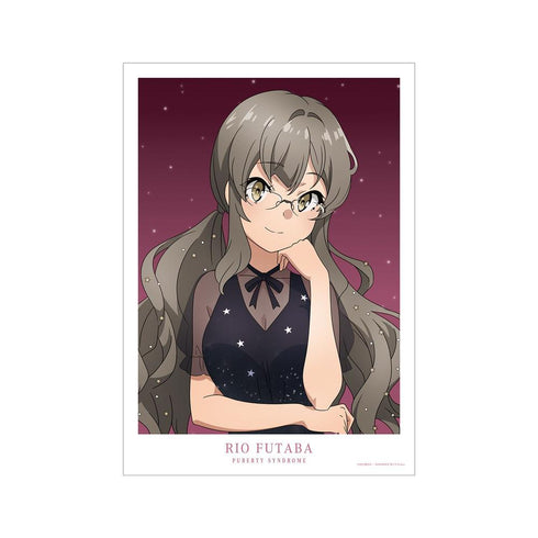 『青春ブタ野郎はおでかけシスターの夢を見ない』描き下ろしイラスト 双葉理央 星空ドレスver. A3マット加工ポスター【202604再販】