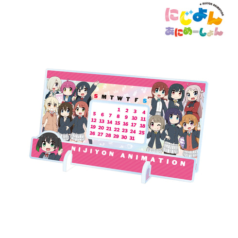 『ラブライブ!虹ヶ咲学園スクールアイドル同好会』にじよん あにめーしょん 卓上アクリル万年カレンダー