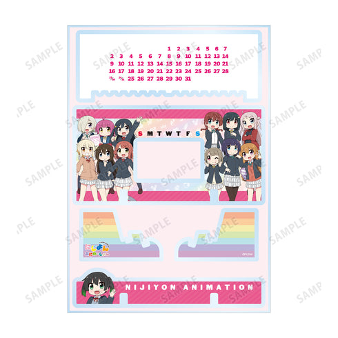 『ラブライブ!虹ヶ咲学園スクールアイドル同好会』にじよん あにめーしょん 卓上アクリル万年カレンダー