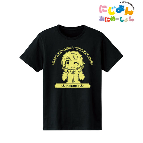 『ラブライブ!虹ヶ咲学園スクールアイドル同好会』にじよん あにめーしょん 中須 かすみ カレッジTシャツ(メンズ/レディース)