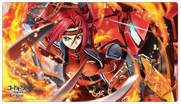 コードギアス カレン　プレイマット　ロストストーリーズ コードギアス 反逆のルルーシュ』ラバーデスクマット