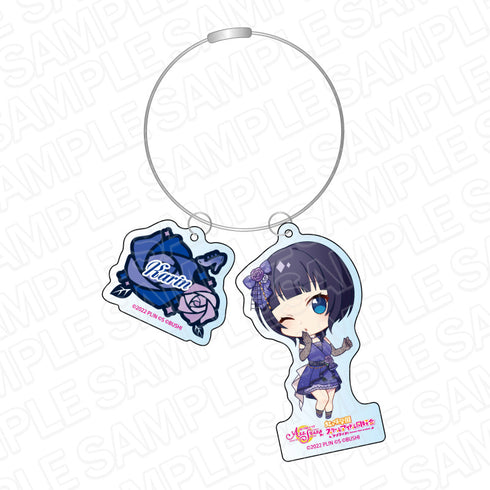 『ラブライブ!虹ヶ咲学園スクールアイドル同好会』ワイヤーキーホルダー 朝香果林 虹色のワルツ デフォルメ ver