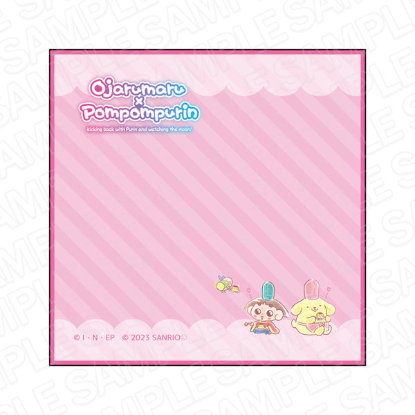『おじゃる丸×ポムポムプリン』 ミニタオル A