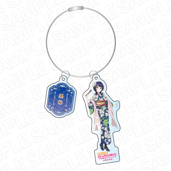 『ラブライブ!虹ヶ咲学園スクールアイドル同好会』ワイヤーキーホルダー 朝香果林 レトロモダン ver
