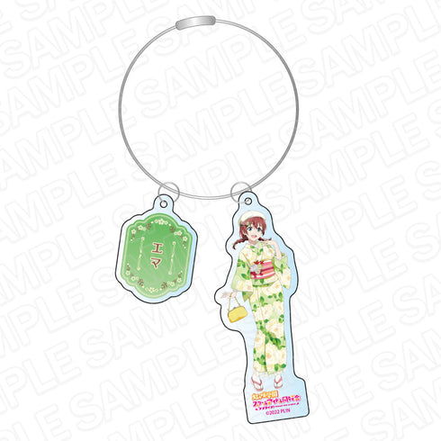 『ラブライブ!虹ヶ咲学園スクールアイドル同好会』ワイヤーキーホルダーエマ・ヴェルデ レトロモダン ver