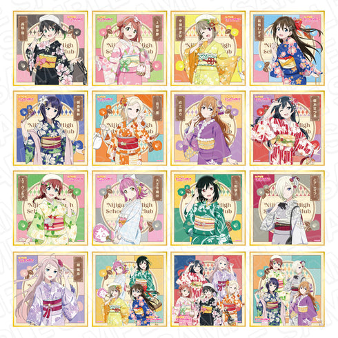 『ラブライブ!虹ヶ咲学園スクールアイドル同好会』キラキラミニ色紙 レトロモダン ver BOX