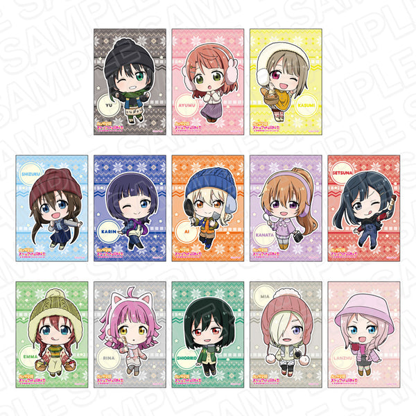 『ラブライブ!虹ヶ咲学園スクールアイドル同好会』 スクエアカンバッジ アウトドア デフォルメ ver セット