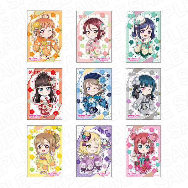 『ラブライブ!サンシャイン!!』 スクエアカンバッジ 振袖2024 デフォルメ ver セット