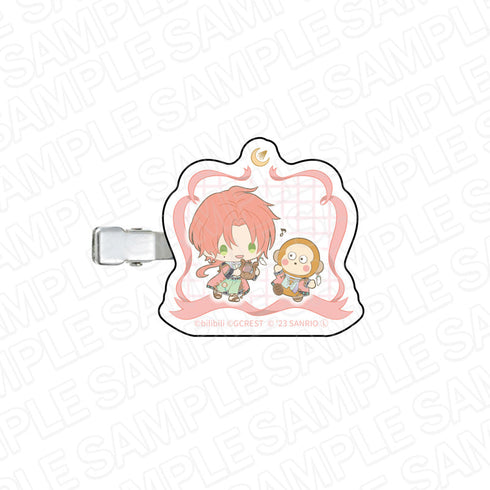 『夢職人と忘れじの黒い妖精×サンリオキャラクターズ』 ヘアクリップ ルージュ×もんきち