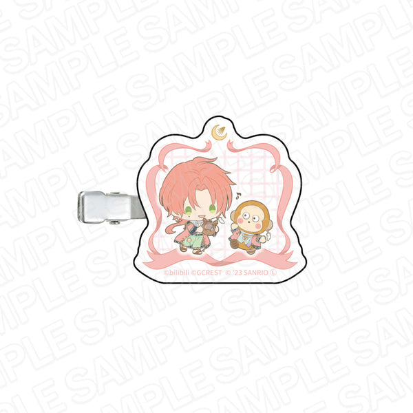 『夢職人と忘れじの黒い妖精×サンリオキャラクターズ』 ヘアクリップ ルージュ×もんきち