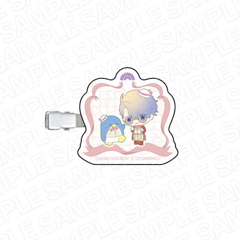 『夢職人と忘れじの黒い妖精×サンリオキャラクターズ』 ヘアクリップ フォルクス×タキシードサム