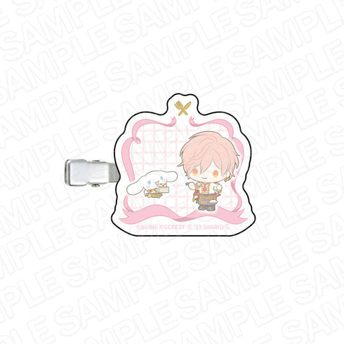 『夢職人と忘れじの黒い妖精×サンリオキャラクターズ』 ヘアクリップ キュイ×シナモロール