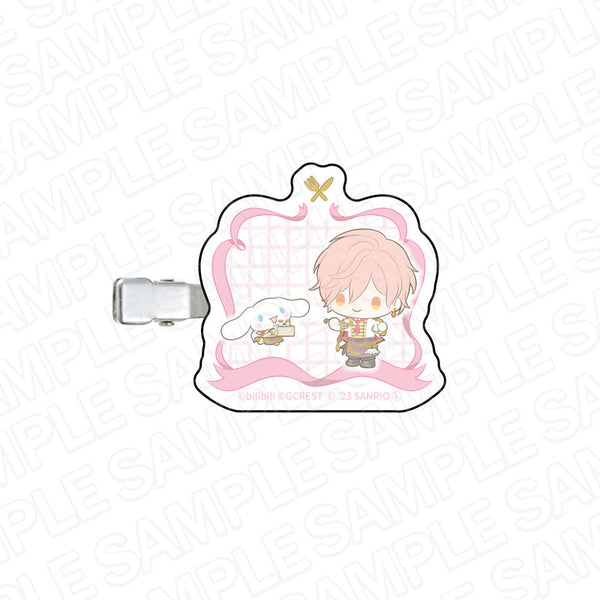 『夢職人と忘れじの黒い妖精×サンリオキャラクターズ』 ヘアクリップ キュイ×シナモロール