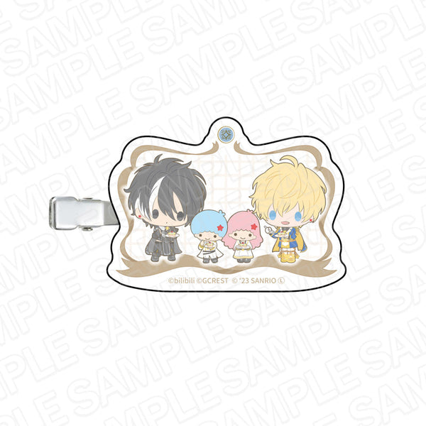 『夢職人と忘れじの黒い妖精×サンリオキャラクターズ』 ヘアクリップ エミリオ・サイラス×リトルツインスターズ