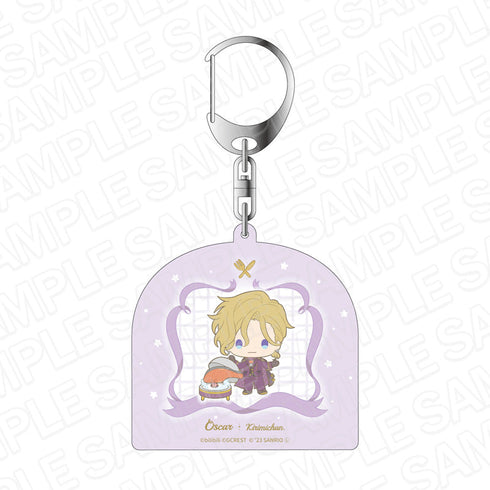 『夢職人と忘れじの黒い妖精×サンリオキャラクターズ』 ホログラムキーホルダー オスカー×KIRIMIちゃん.