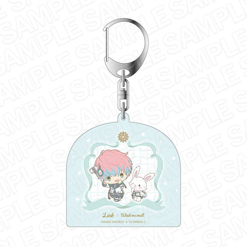 『夢職人と忘れじの黒い妖精×サンリオキャラクターズ』 ホログラムキーホルダー リンク×ウィッシュミーメル